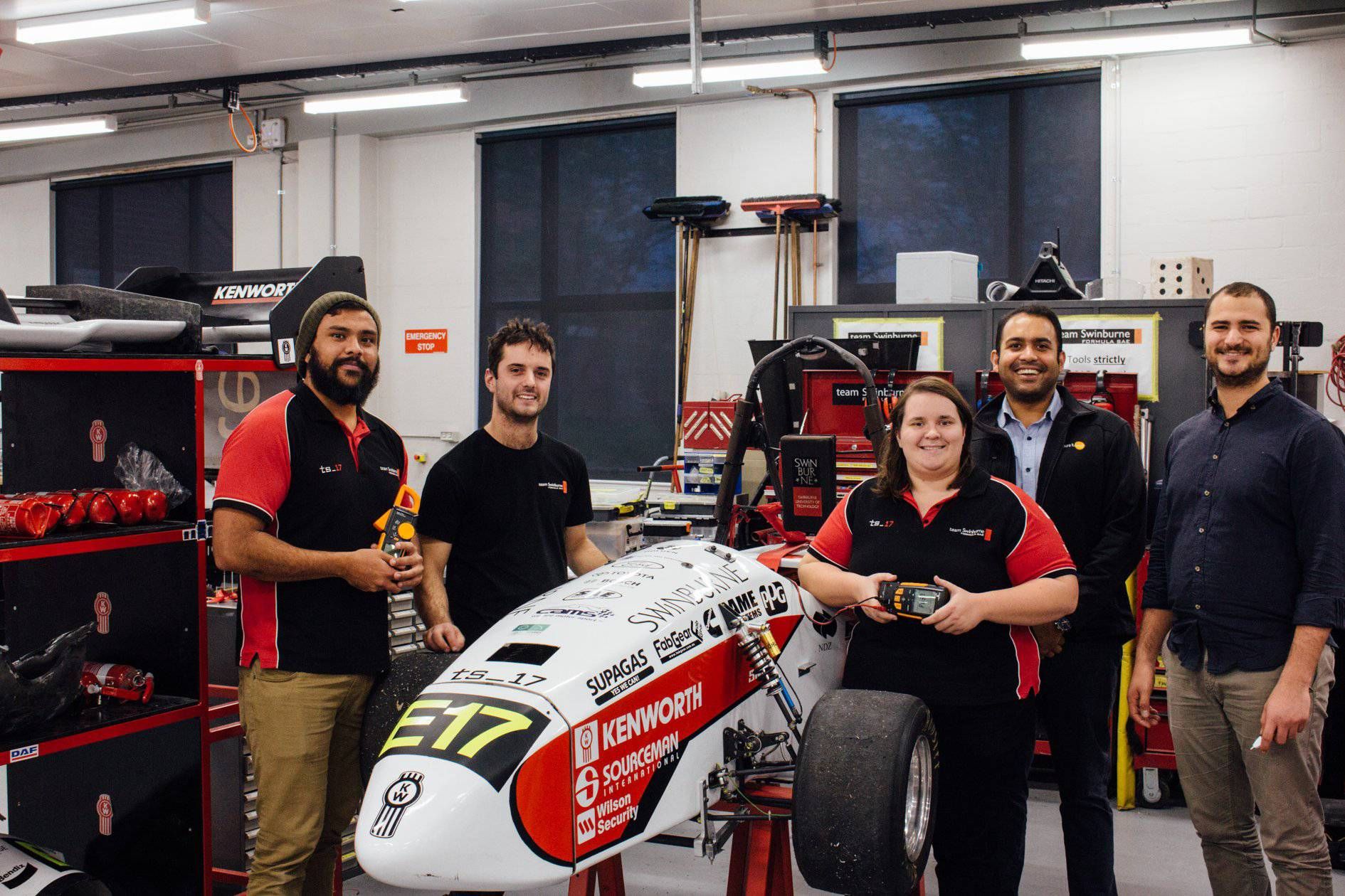 Insaf Faisal, Ryan Wise, Danielle Gilmartin, Praj Perera ( Testo Australia, Marketing Manager), Omar Benmansour.