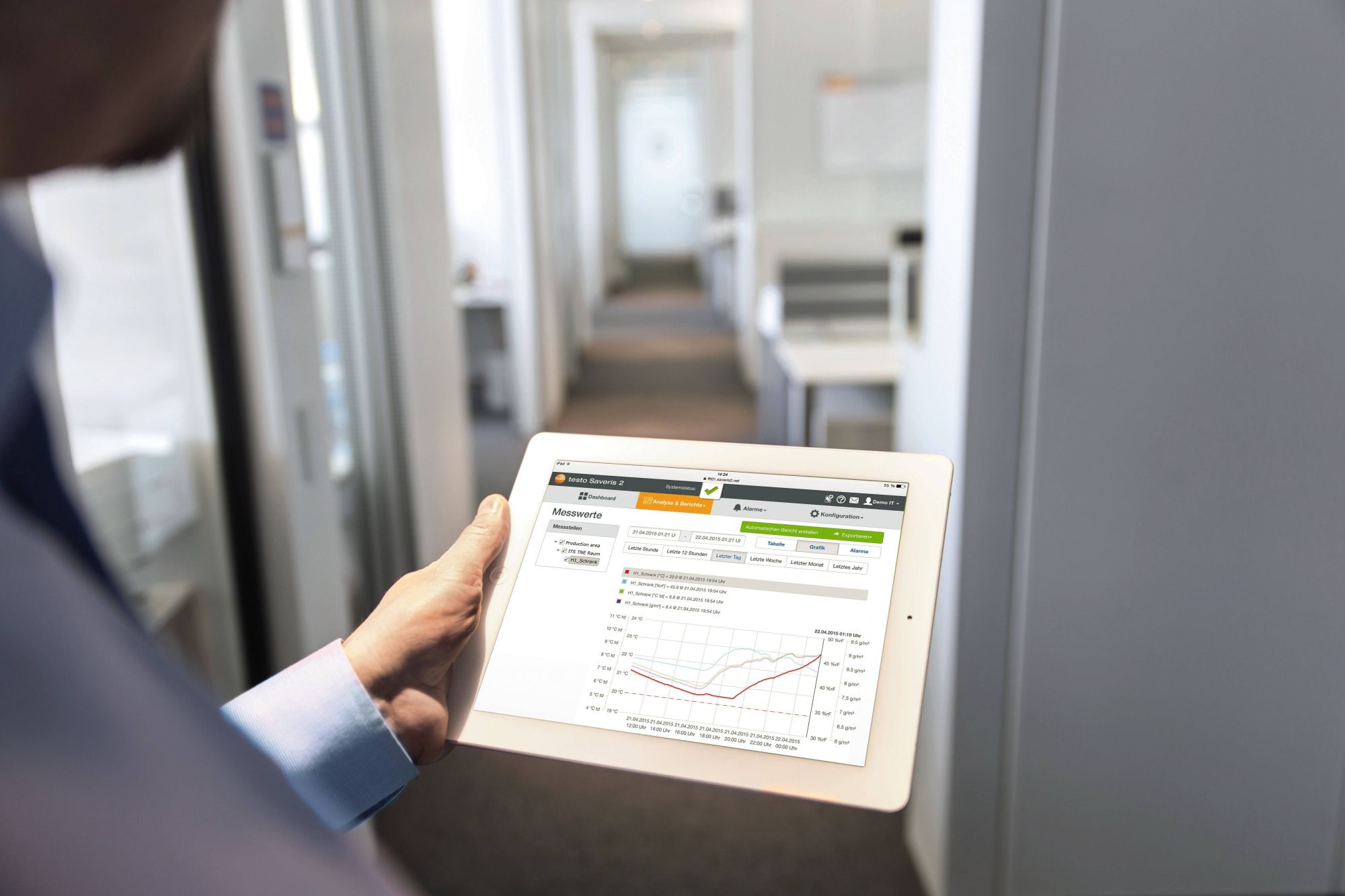 Monitoring indoor climate in facility management