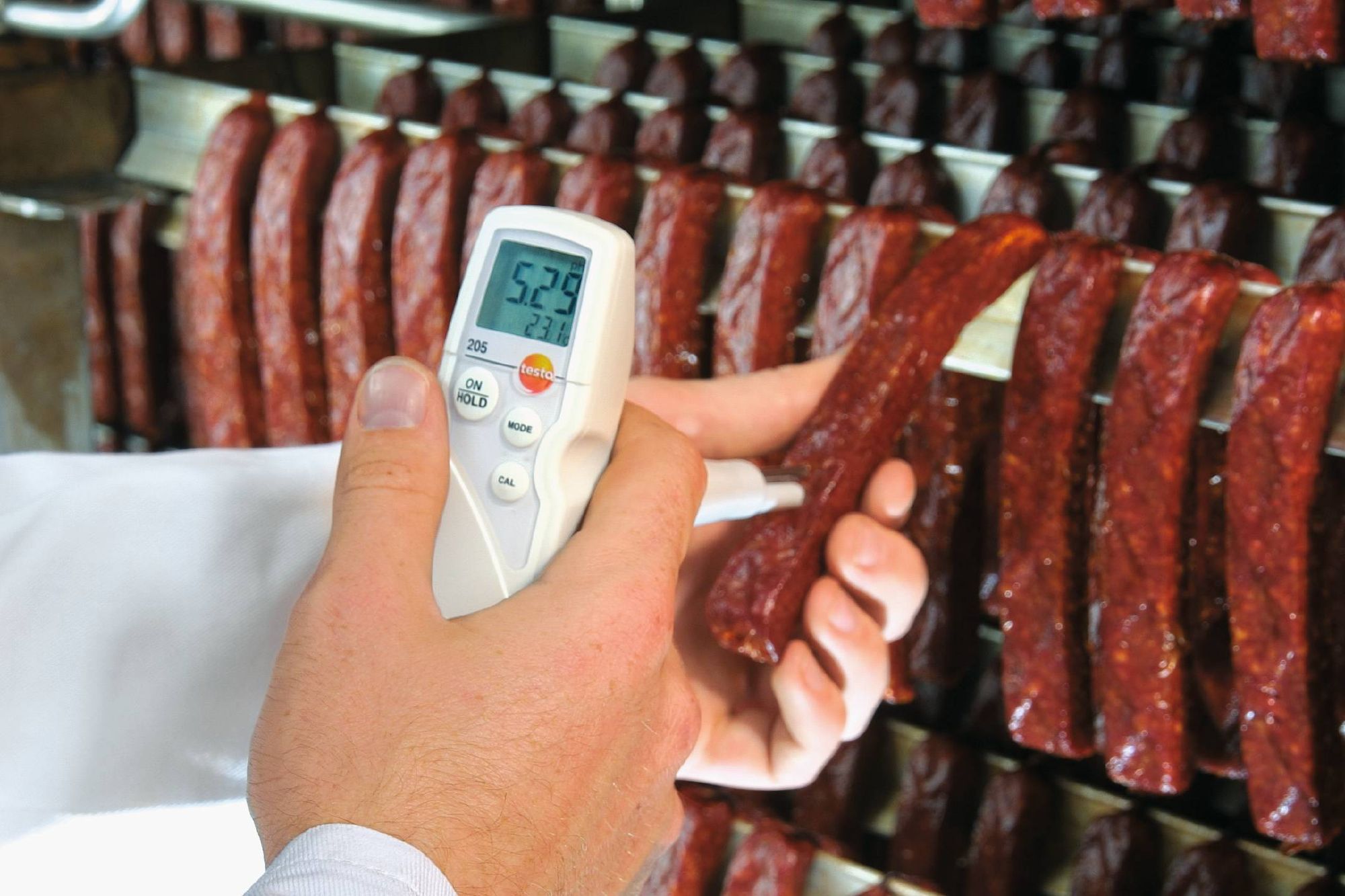 pH measurement of meat