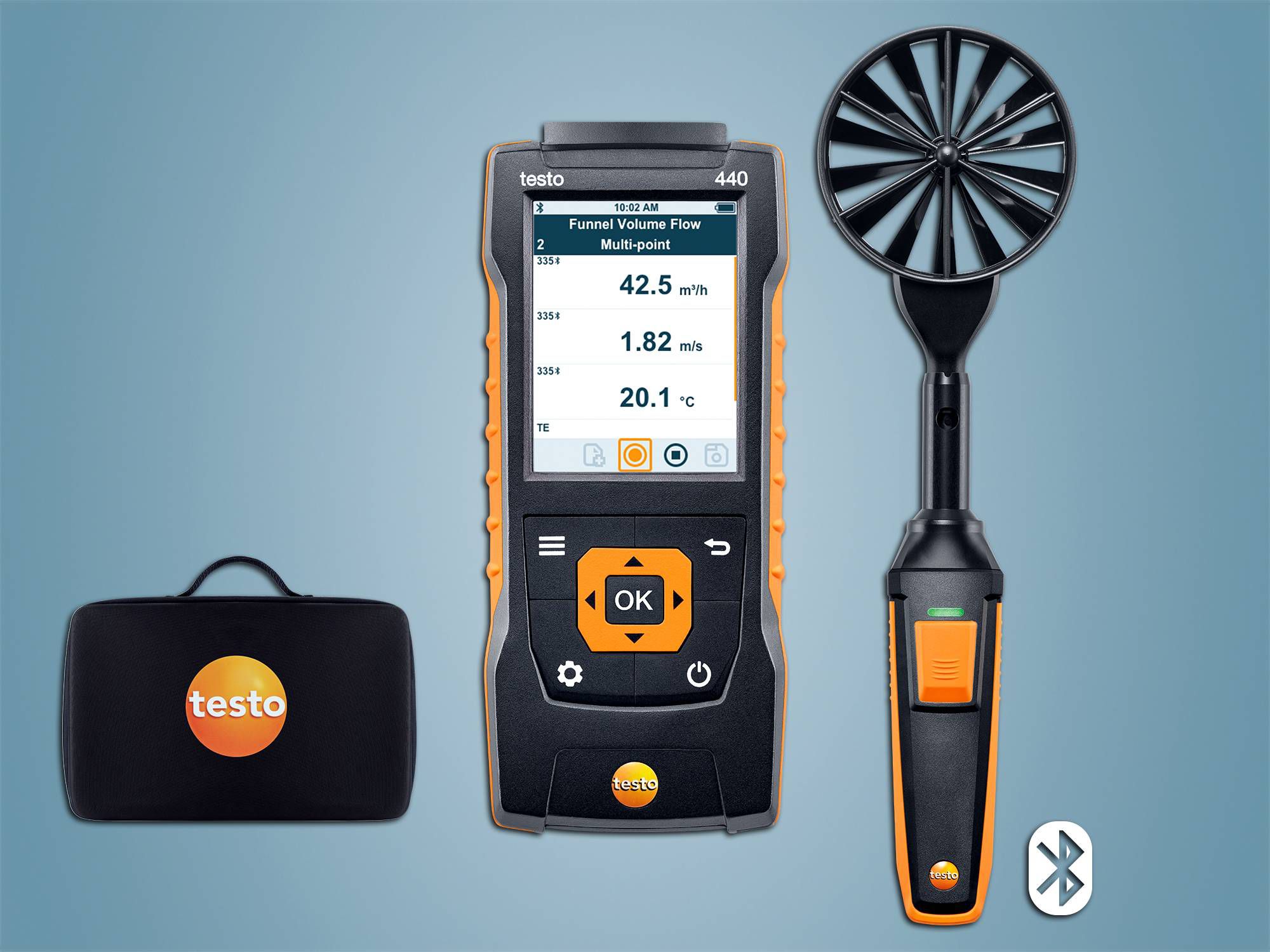 testo 440 100 mm Pervane Seti, Bluetooth'lu