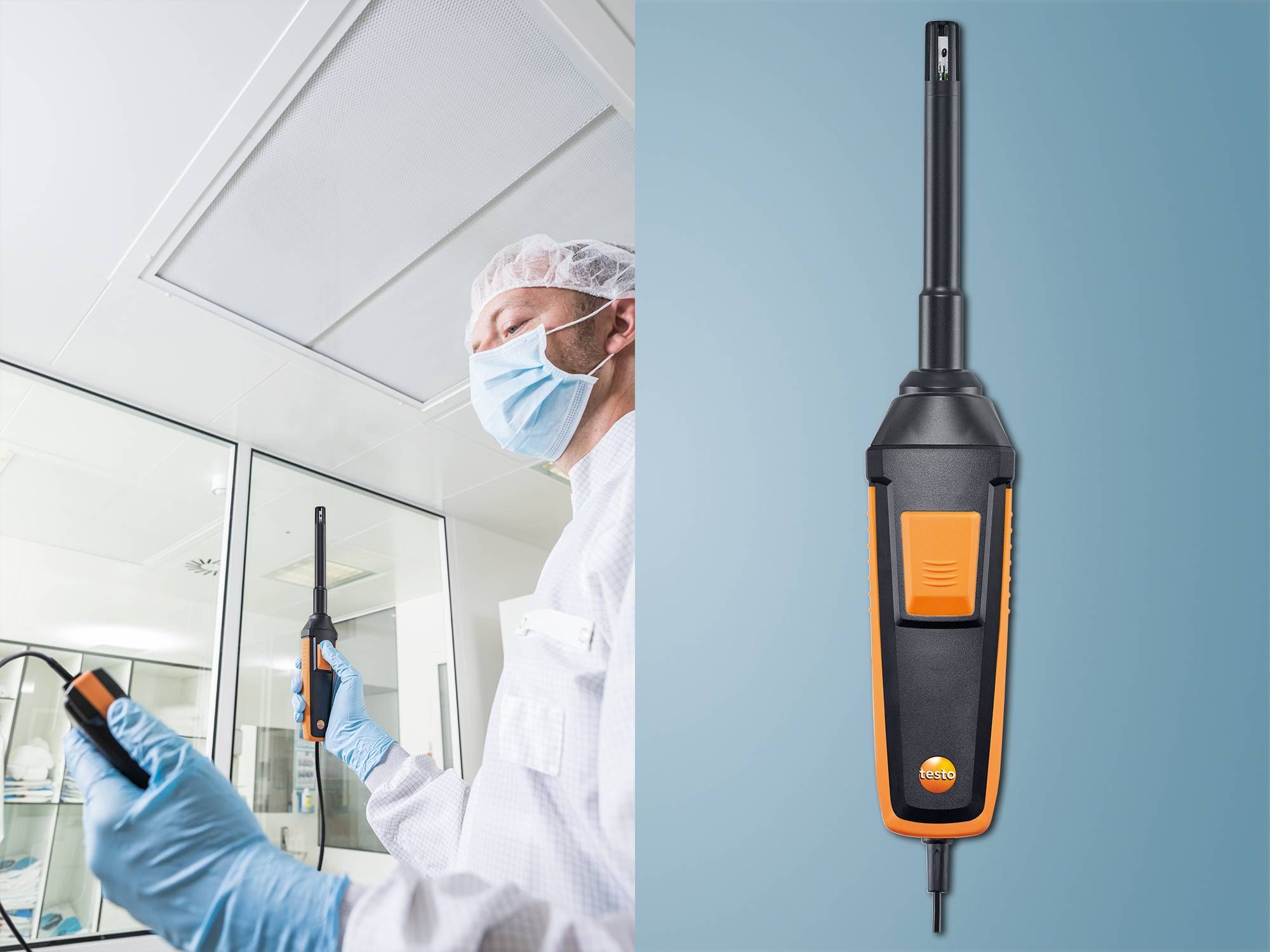 testo 440 yüksek hassasiyetli nem/sıcaklık probu