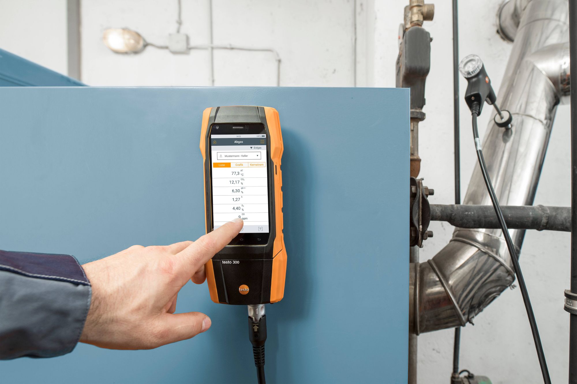 Abgasmessung mit dem testo 300