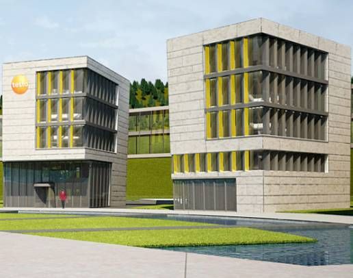 Testo-Innovationszentrum in Titisee mit 2. Teilabschnitt.