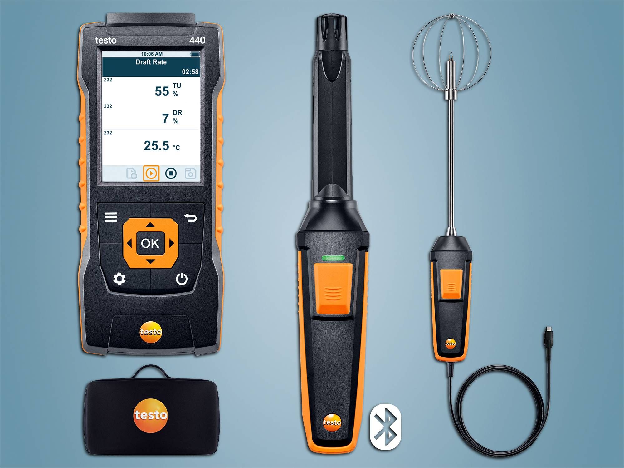 testo 440 Indoor Comfort ComboKit with Bluetooth