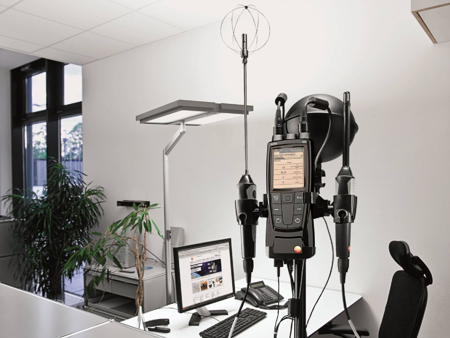 testo 480 comfort level measurement (PMV/PPD)