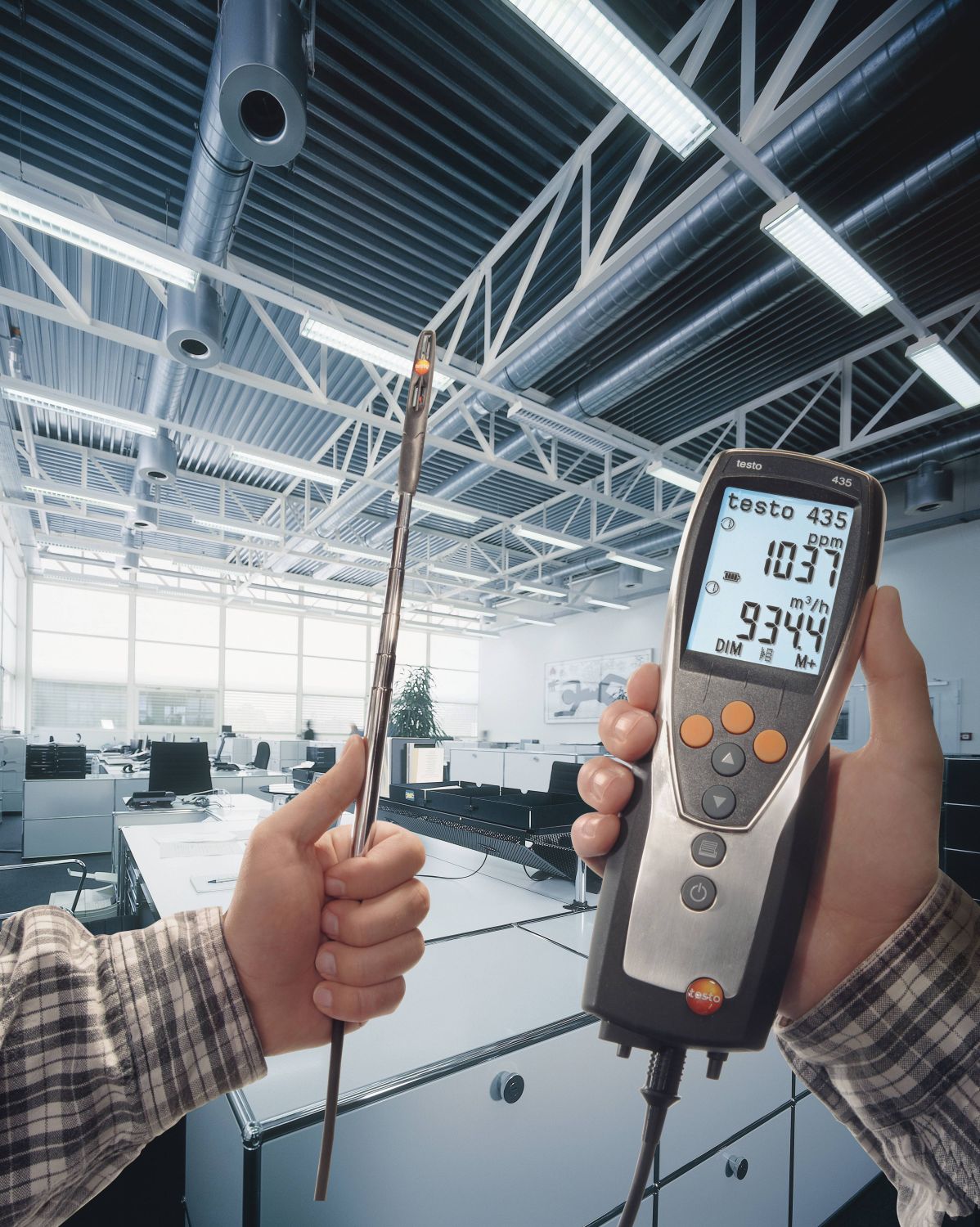 Air velocity & IAQ measuring instrument